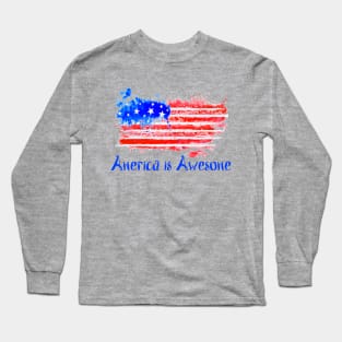 America is Awesome Long Sleeve T-Shirt